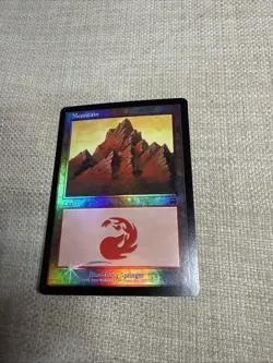 X2 Mountain (343) FOIL Mercadian Masques Basic Land MAGIC CARD LP - Image 2