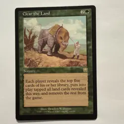 MTG - Clear the Land - Mercadian Masques - Regular - Rare - Image 1