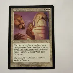MTG Golden Wish Judgment Regular Rare LP - Image 1