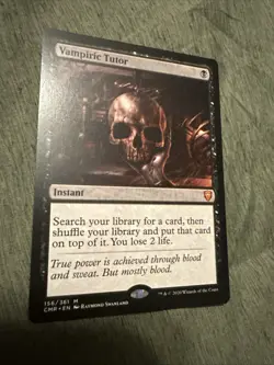 Vampiric Tutor - Commander Legends (CMR) #156 - Mythic Rare - MTG - - Image 1