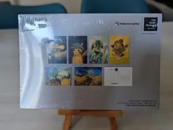Pokemon Center X Van Gogh Museum Full Set Postcard Sealed - Image 1