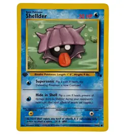 Shellder 54/62 Base Set 1st Edition Vintage WOTC Pokemon Card 1999 NM - Image 1