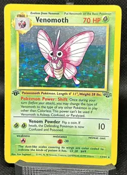 Pokemon TCG Venomoth Jungle 29/64 1st Edition Holo Rare LP+ - Image 2