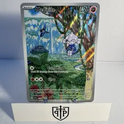 Pokemon TCG - Meditite 153/142 Stellar Crown - Illustration Rare Holo - NM - Image 1