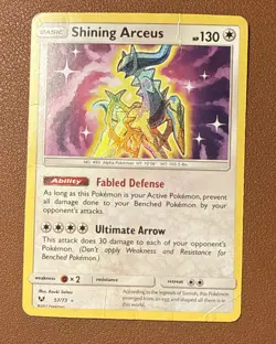 Pokemon Shining Arceus Shining Legends Shiny Holo Rare Card 57/73 DMG - Image 1