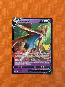 2021 Pokemon Sword & Shield - Celebrations Zacian V #16 NM - Image 1