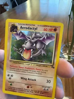 Aerodactyl Holo Fossil Rare 1/62 Pokemon Card 1999 - Image 4