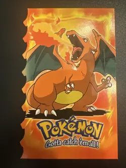 Charizard 6 Of 12 Topps Pokemon The Movie Die Cut #06 Evolution Vintage 1999 LP+ - Image 1