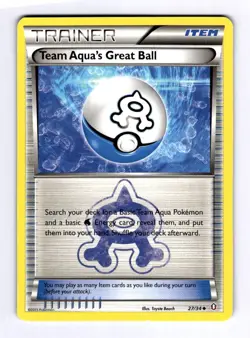 Team Aqua's Great Ball Double Crisis #27 (2015) Uncommon NM Pokemon - Image 1