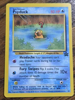 Pokemon Wotc Black Star Promo # 20 Psyduck,,not played - Image 1