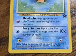 Pokemon Wotc Black Star Promo # 20 Psyduck,,not played - Image 3