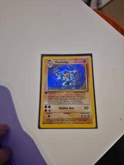 Machamp 8/102 Rare Base Set Pokemon 1st Edition Holo MP - Image 1