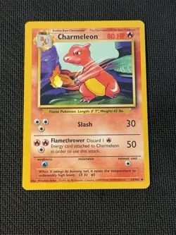 5 x Charmeleon 24/102 - Pokemon Base Set Unlimited LP-MP - Image 3