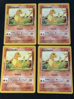10 x Charmander 46/102 - Pokemon Base Set Unlimited - Image 1