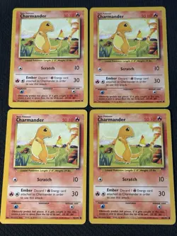 10 x Charmander 46/102 - Pokemon Base Set Unlimited - Image 3