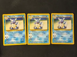 3 x Wartortle 42/102 - Pokemon Base Set Unlimited - Image 1