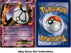 2013 Pokemon, Legendary Treasures, #77/113 Chandelure EX, Holo Ultra Rare - Image 1