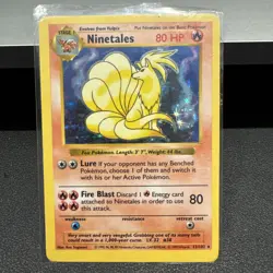 Ninetales 12/102 - Pokemon Base Set (Shadowless) Holo - Image 1