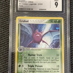 POKEMON EX Hidden Legends CROBAT 3/101 Holo Rare PSA 9 MINT Combine Shipping - Image 1