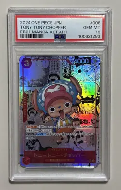 PSA 10 Tony Tony Chopper EB01-006 Manga Alt Art Parallel - One Piece Japanese - Image 1