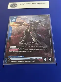 Gundam NT-1 GD03-001 LR Legendary Rare - GD03: Steel Requiem - Gundam Card Game - Image 1