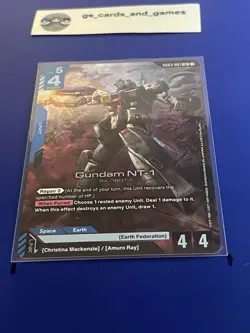 Gundam NT-1 GD03-001 LR Legendary Rare - GD03: Steel Requiem - Gundam Card Game - Image 3