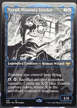 Geralf, Visionary Stitcher #319 Innistrad: Crimson Vow Reg. Showcase*Buy 2 Get 1 - Image 1