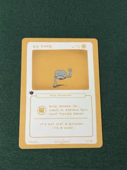 Lil Rock (Geodude) 4/38 - 1st Edition Pokederp Second Print Fan Art - Pokemon - Image 2