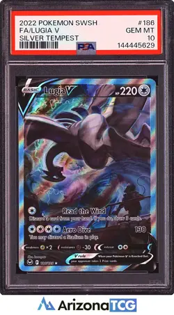 Pokemon 2022 Lugia V 186/195 Alt Art Silver Tempest GEM MINT PSA 10 - Image 1