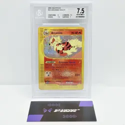 CARTA POKEMON ARCANINE HOLO H2/H32 - ENG - SET AQUAPOLIS - BECKETT / BGS 7,5 - Image 1