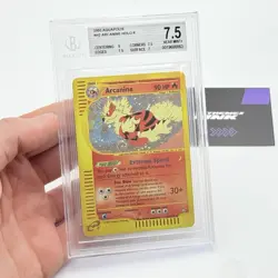 CARTA POKEMON ARCANINE HOLO H2/H32 - ENG - SET AQUAPOLIS - BECKETT / BGS 7,5 - Image 2