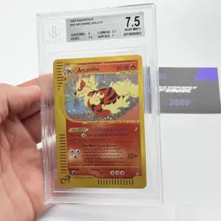 CARTA POKEMON ARCANINE HOLO H2/H32 - ENG - SET AQUAPOLIS - BECKETT / BGS 7,5 - Image 3