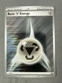 Pokemon TCG * SV Black Bolt * BASIC ENERGY HOLO SVE 024 Metal * FRESH PK - Image 1