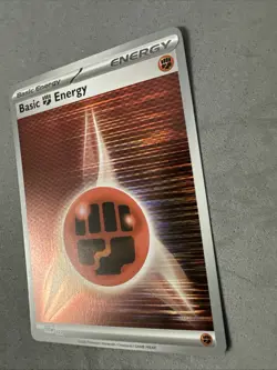 Pokemon TCG * SV Black Bolt *BASIC ENERGY HOLO SVE 022 Fighting * FRESH PK - Image 2