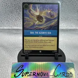 Disney Lorcana TCG Sail the Azurite Sea 163/204 Azurite Sea Cold Foil NM - Image 1