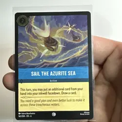 Disney Lorcana TCG Sail the Azurite Sea 163/204 Azurite Sea Cold Foil NM - Image 3