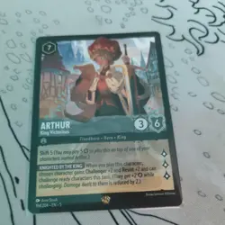 Disney Lorcana Arthur King Victorious 194/204 Legendary Shimmering Skies - Image 1