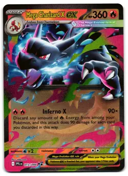 Mega Charizard X ex 013/094 - Phantasmal Flames Pokemon TCG - NM Card - Image 1