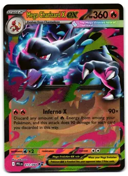 Mega Charizard X ex 013/094 - Phantasmal Flames Pokemon TCG - M/LP Card - Image 1