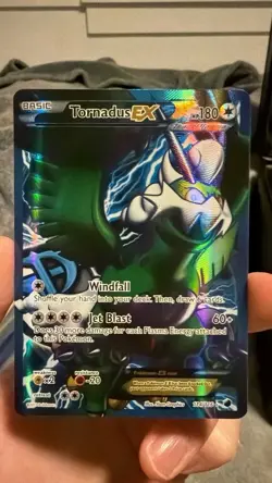 Pokemon TCG Tornadus EX Team Plasma FA Full Art Holo Card 114/116 Plasma Freeze - Image 1