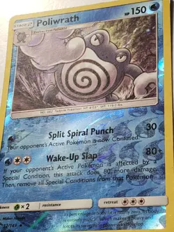 REVERSE HOLO Poliwrath 32/149 PL - Sun Moon Pokemon Card - $2 Combined Shipping - Image 2