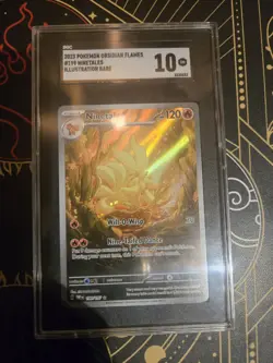 Ninetales Obsidian Flames 2023 Holo IR Pokemon Card TCG SGC 10 - Image 5