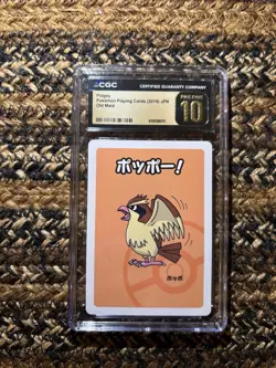 Pokemon Playing Cards Pidgey 2019 JPN Old Maid CGC PRISTINE 10 - Image 1