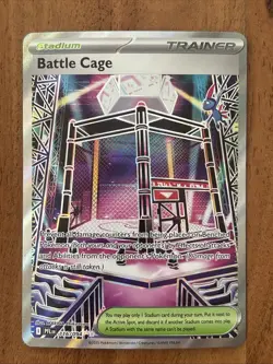 Pokemon TCG Battle Cage 116/094 Phantasmal Flames Trainer Ultra Rare NM Card - Image 1