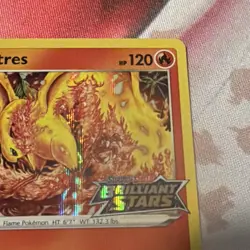 Moltres SWSH185 Stamped Brilliant Stars Pokemon Card TCG NM Black Star Promo - Image 3