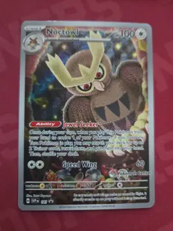 Pokemon TCG Noctowl #141 Promo Card Stellar Crown Pokemon Center - Image 1