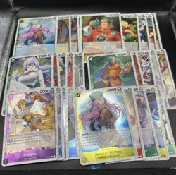 Big One Piece TCG Mixed Pirate Foil Lot Of 96 Cards Near Mint - Image 4