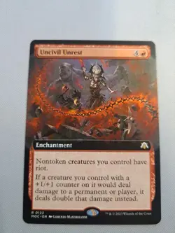 MTG: Uncivil Unrest (Extended Art) (LP): Commander: March of the Machine - Image 1