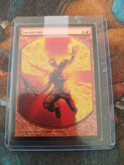Incinerate Magic Player Rewards Regular, NM, MTG, Magic, FREE NEXT DAY SHIPPING! - Image 1