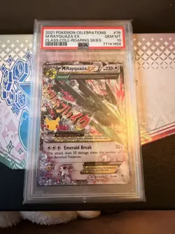 Pokemon TCG M Rayquaza EX Celebrations Card 76/108 PSA 10 - Image 1